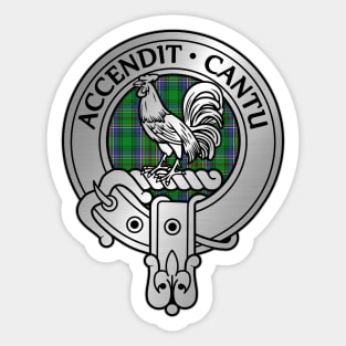 Clan Cockburn Crest & Tartan Sticker